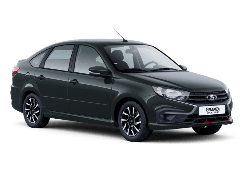Купить Lada Granta Sportline Лифтбек в Омске - СЕРЕБРИСТО-ТЕМНО-СЕРЫЙ "БОРНЕО" (633) - МЕТАЛЛИК